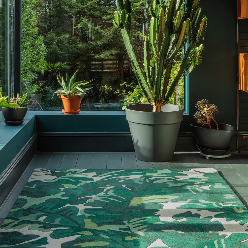 Matrix Palm MAX73 Rugs in Green